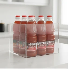 Prettyfood Premium Natural Red Palm Oil - 50-80 Boxes of 1 Liter ( 6 bottles per Box) for Catering & Family Cooking